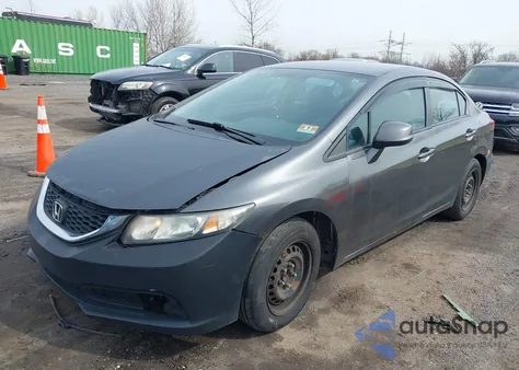 2013 Honda Civic Lx из США, поврежденный, VIN 2HGFB2F56DH576259